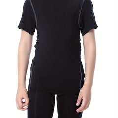 Boy's Sports Quick Dry T-shirt & Shorts Set for Running Basketball