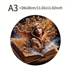 Round Wooden Puzzle The Beauty in the Book Ideal Gift for 3 Birthdays Festivals