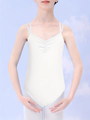 Girls Sweet Sleeveless Dance Suit For Ballet Gymnastics Practice