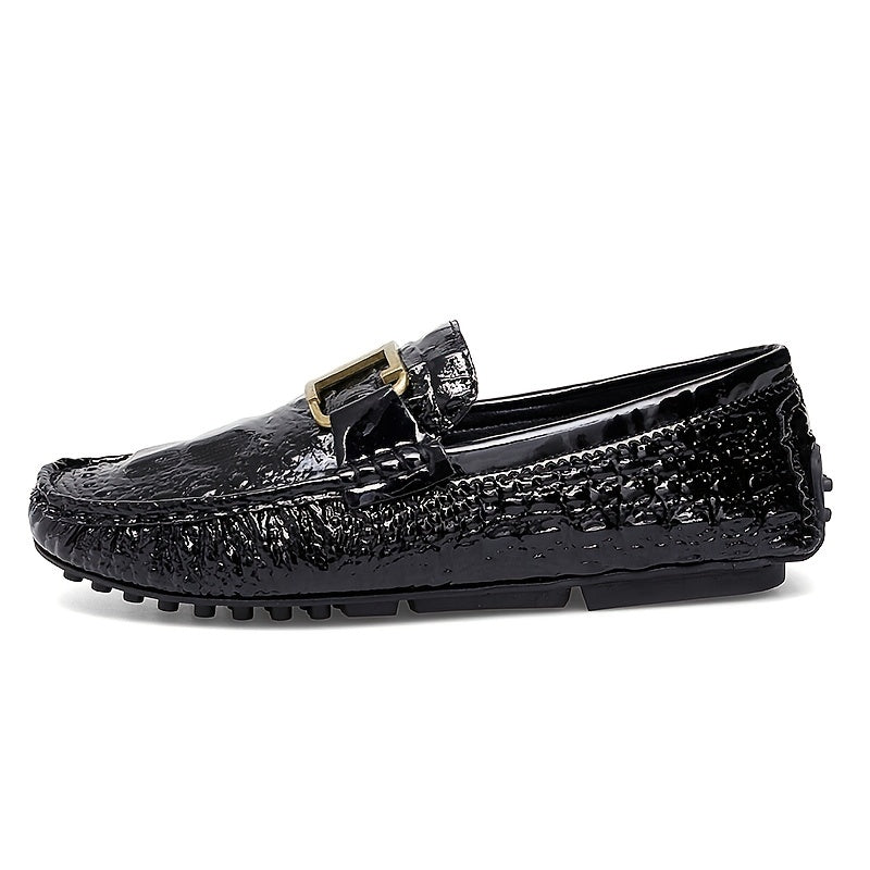 Metal Buckled Loafers Anti slip Casual Shoes