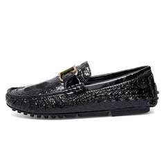 Metal Buckled Loafers Anti slip Casual Shoes