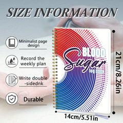 Daily Health Diary Logbook A5 Blood Glucose Medication Tracker