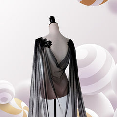 Retro Embroidery Bridal Cape for Weddings & Halloween