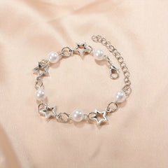 Star & Pearl Beaded Bracelet for Girls