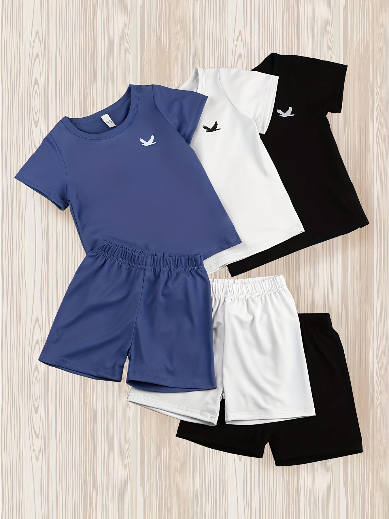 Boys Outfit Shorts & T shirt Crew Neck Summer Kids Clothes