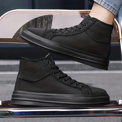 High Top Lace Up Canvas Shoes Men's Footwear