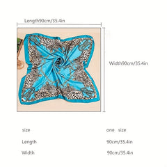 Print Square Sunscreen Bandana Scarf for Travel