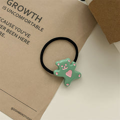 Kids' Cartoon Love Bear Hair Ring Small Animal Hair Tie