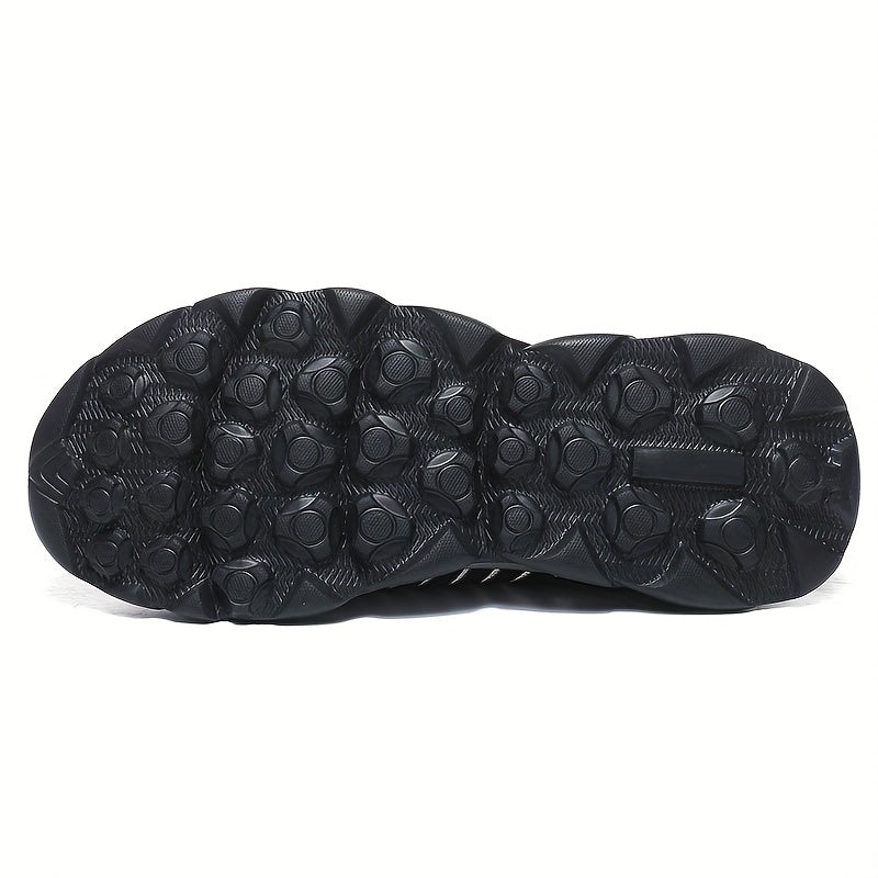 Men's Lace-up Slip-on Sneakers, Lightweight & Breathable