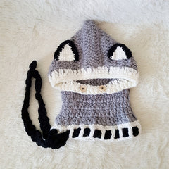 Child's Animal Fox Ear Protection Knitted Hat for Autumn and Winter