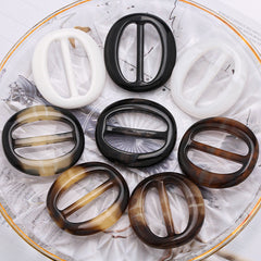 Silk Scarf Clasp for Trench Coat with Belt Buckle