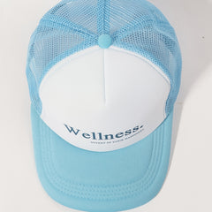 Wellness Printed Trucker Hat & Mesh Baseball Cap Adjustable Dad Hats