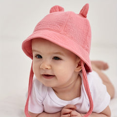 Sunscreen Bucket Hat for Baby Girls Outdoor Beach Spring Summer