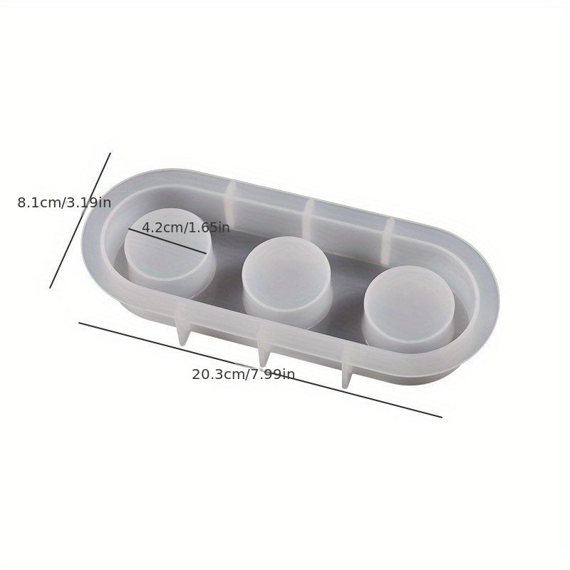 Crystal Epoxy Resin Silicone Mold Candle Holder Home Decoration