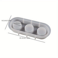 Crystal Epoxy Resin Silicone Mold Candle Holder Home Decoration