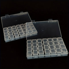28 Grid Unloading Nail Box Beaded Storage Box High Transparent PP Empty Box