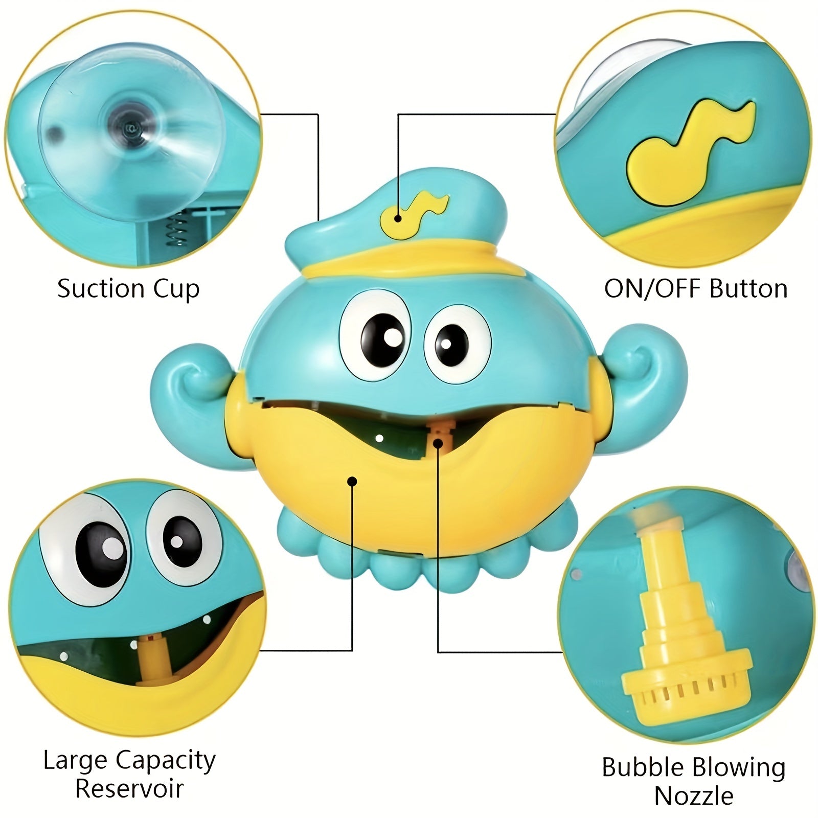 Bubble Octopus Bath Toys - Interactive Baby Play Toys