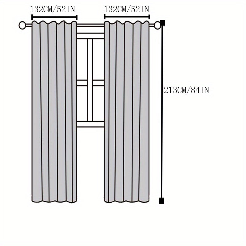 Khaki Cotton Linen Grommet Top Curtain for Home Decor and Privacy