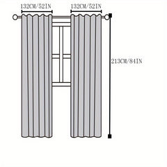 Khaki Cotton Linen Grommet Top Curtain for Home Decor and Privacy
