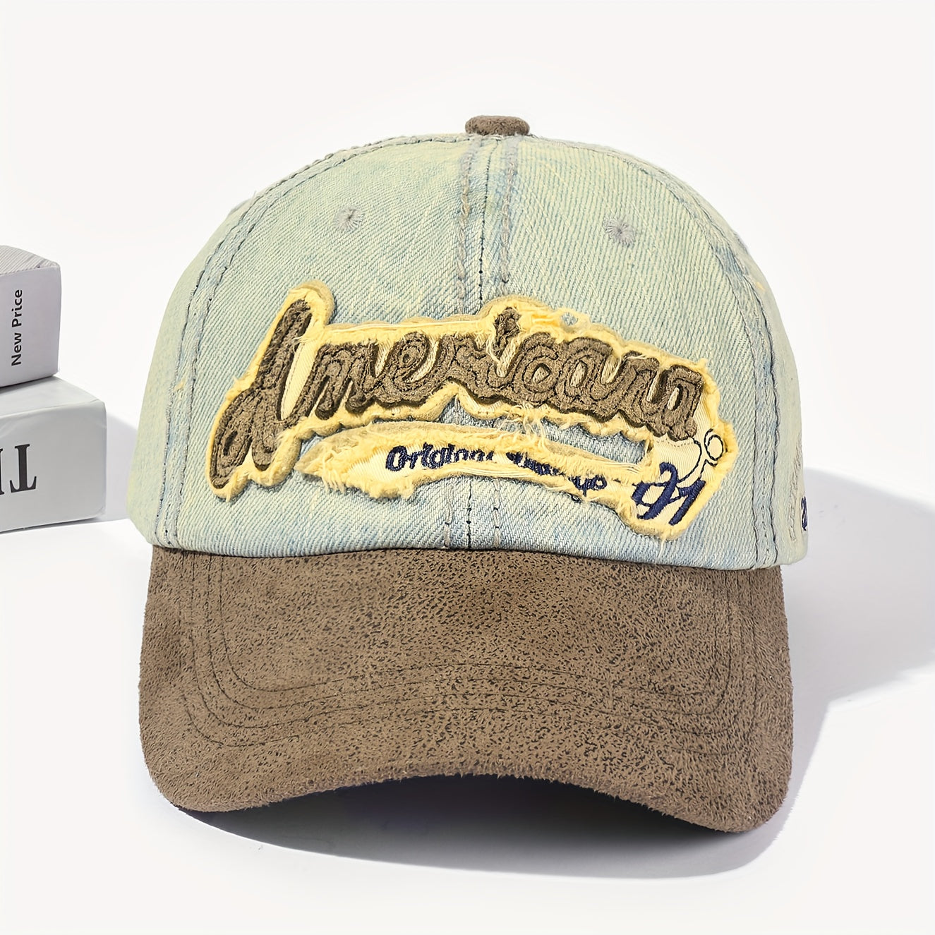 Unisex Sunshade Adjustable Casual Baseball Cap With Letter Embroidery
