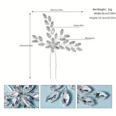 Rhinestone Bridal Hairpin Ancient Style Jewelry Head Accessory