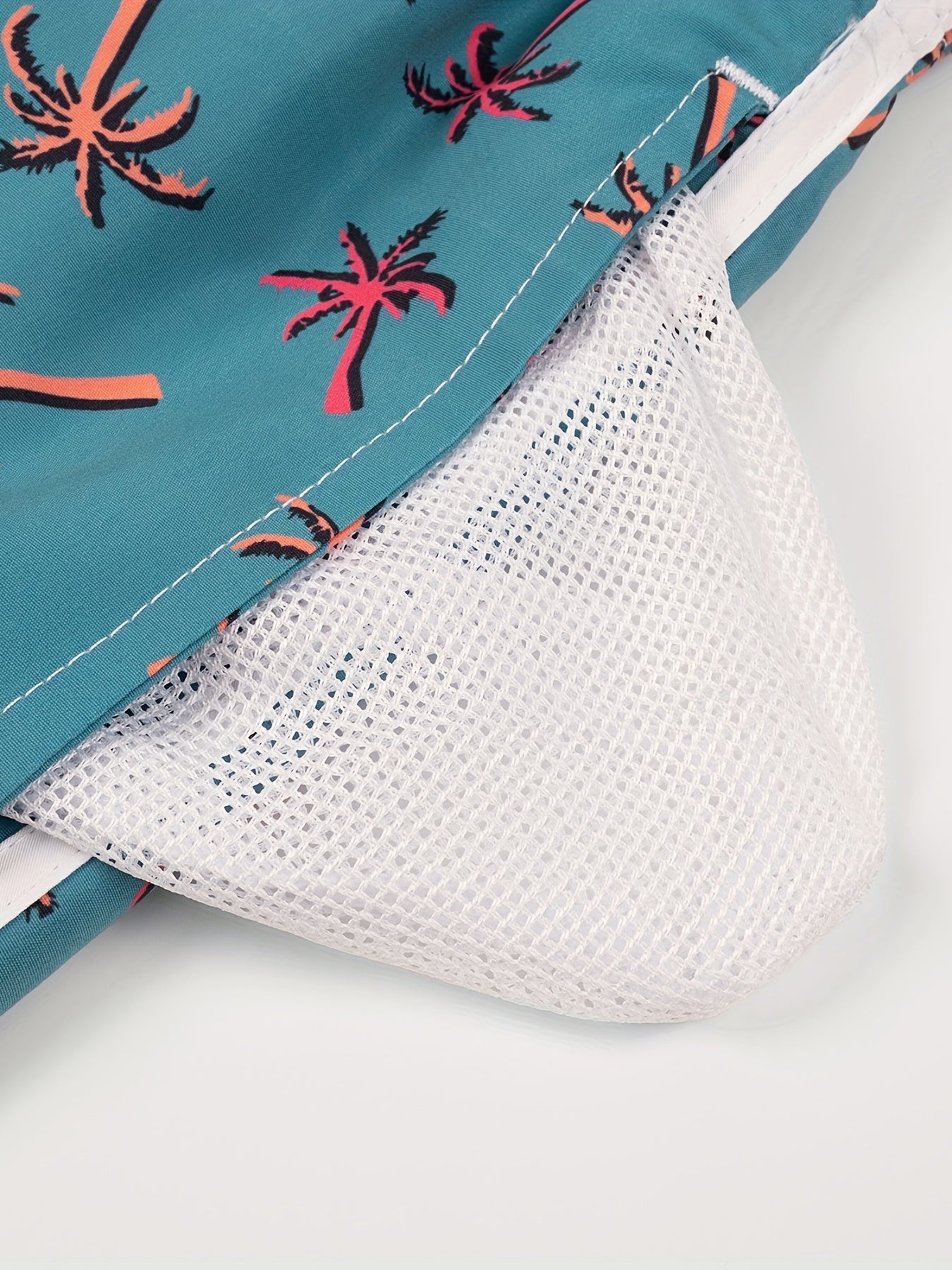 Coconut Tree Drawstring Beach Shorts for Women