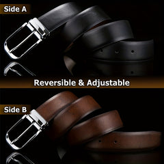 Men's PU Leather Business Belt for Jeans Pants