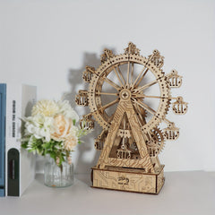 3D Wooden Puzzle Gear Ferris Wheel Music Box You Are My Sunshine