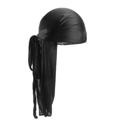 Silky Durag For Women Men Bandana Long tailed Hip hop Pirate Hat
