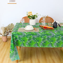 Natural Plant Kitchen Tablecloth Green 107x53 Table Cloth