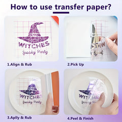 1pc Transfer Film For Decals Window Stickers Transparent Medium Adhesive