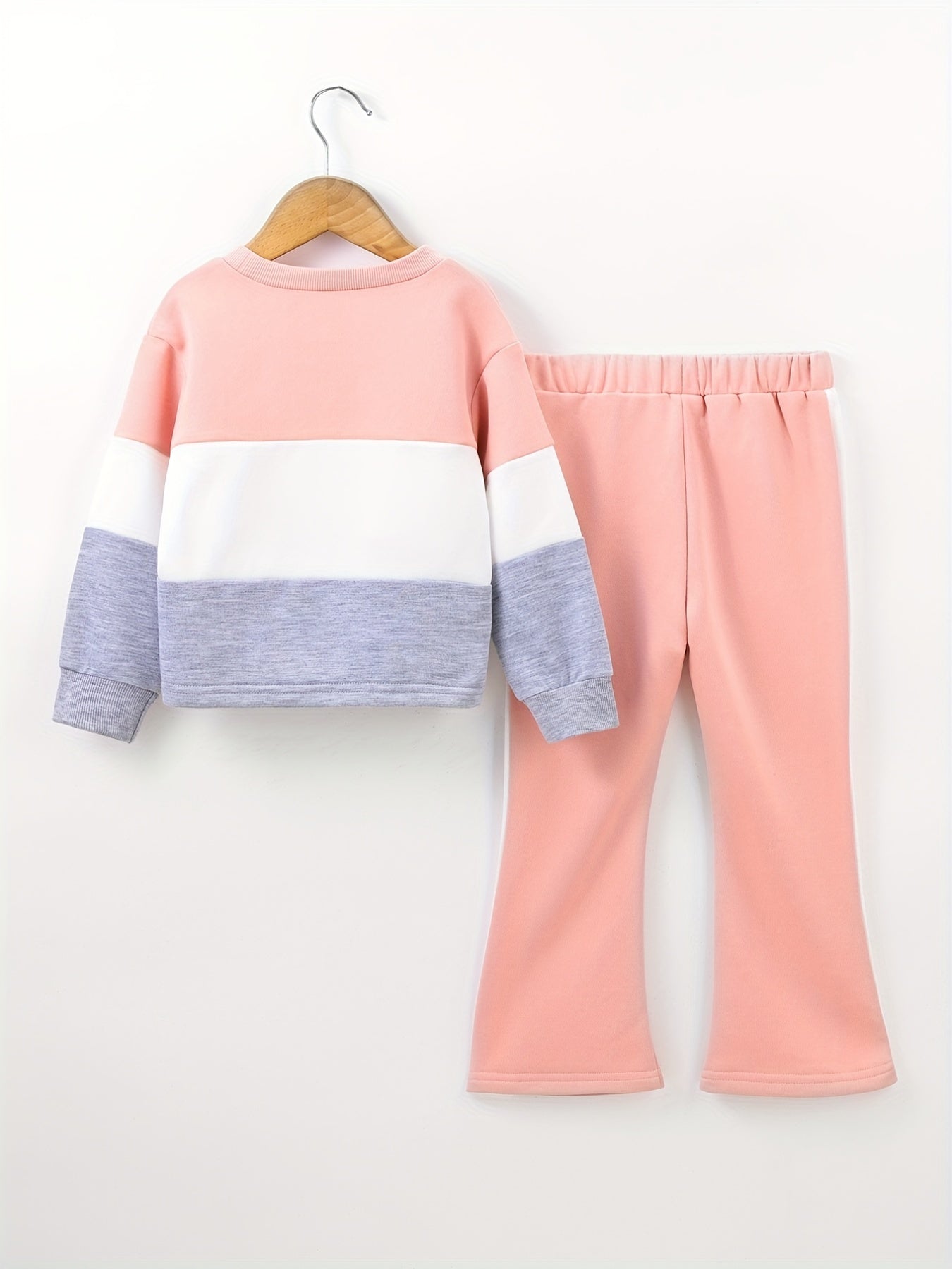 Toddler Girl's MAKER Print 2pcs Outfit Set for Spring Fall
