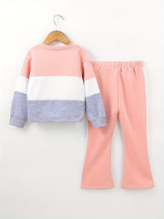 Toddler Girl's MAKER Print 2pcs Outfit Set for Spring Fall