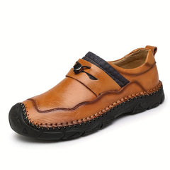 Men's Leather Loafer Shoes Lightweight Business Office Non Slip Shoes