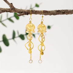 Jellyfish Dangling Earrings - Ocean-Inspired Jewelry