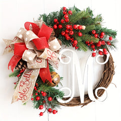 Christmas Wreath Letter Door Hanging Thanksgiving Decoration