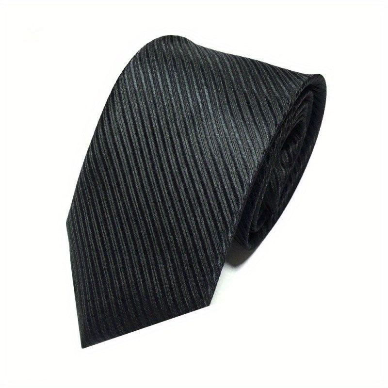 Men's Striped Red Gray Business NeckTie