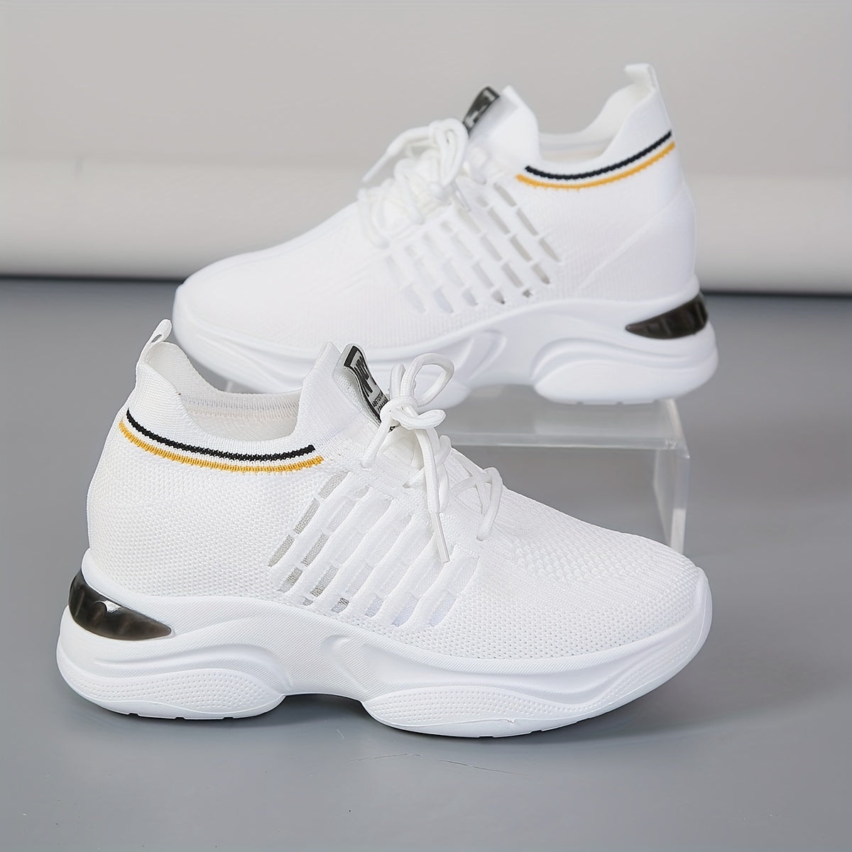 Women's Mesh Chunky Sneakers Lace Up Outdoor Shoes