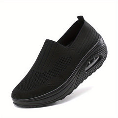 Women's Air Cushion Sock Sneakers Low Top Slip On Walking Shoes