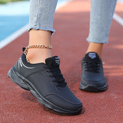 Women's Lightweight Lace-Up Casual Running Shoes Low Sports Sneakers