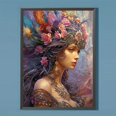 Women's Pattern Canvas Painting Poster Print Home Wall Decoration Art