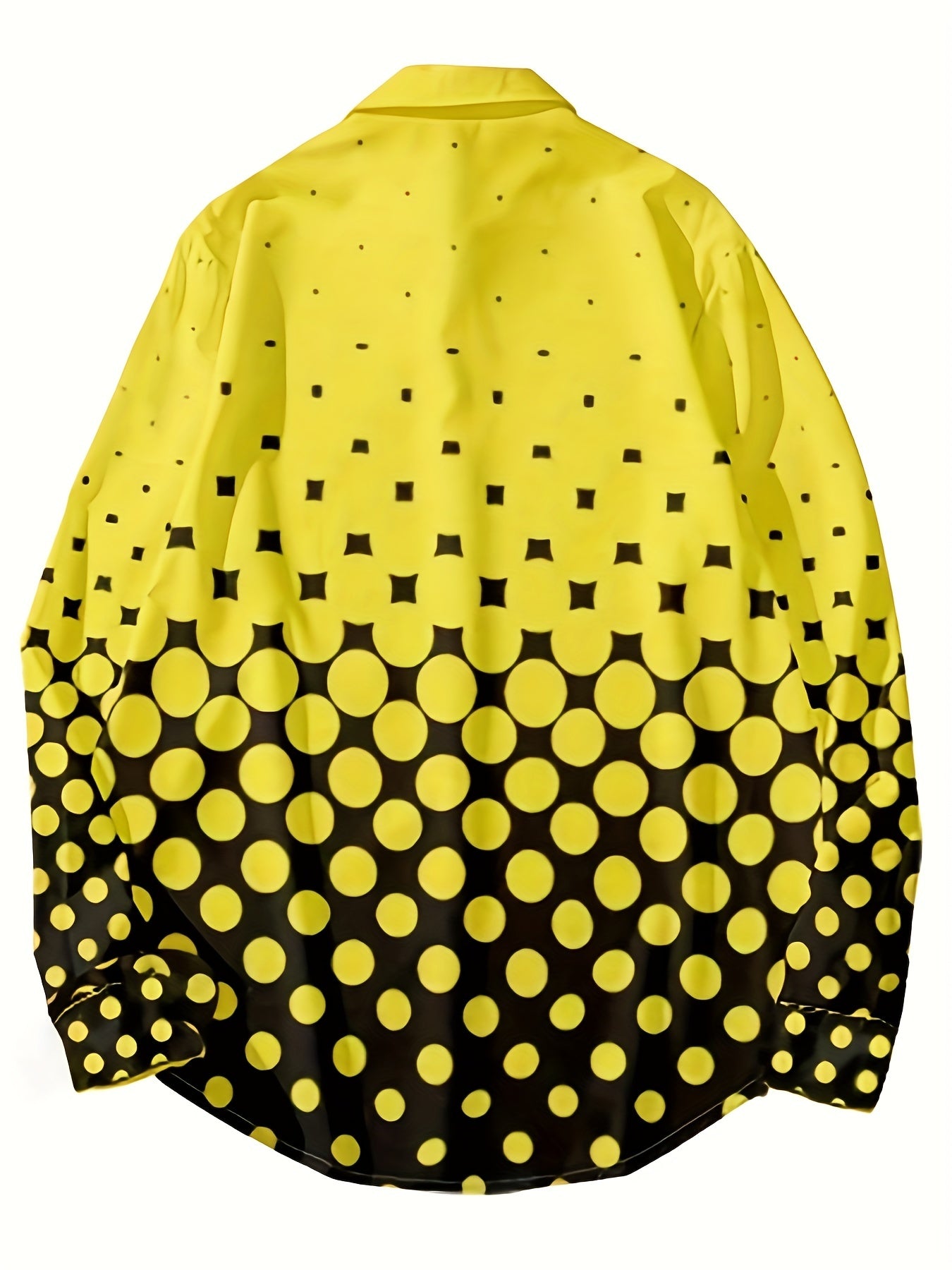 Polka Dot Men's Long Sleeve Shirt