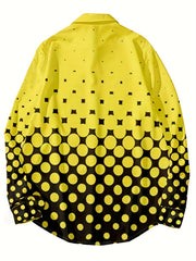 Polka Dot Men's Long Sleeve Shirt