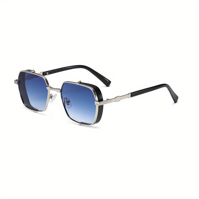 Steampunk Metal Square Frame Men's Sunglasses UV Protection