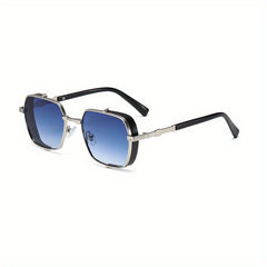 Steampunk Metal Square Frame Men's Sunglasses UV Protection