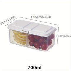 BPA-Free Bento Snack Boxes with Lids for Fruits, Berries, Snacks, Condiments