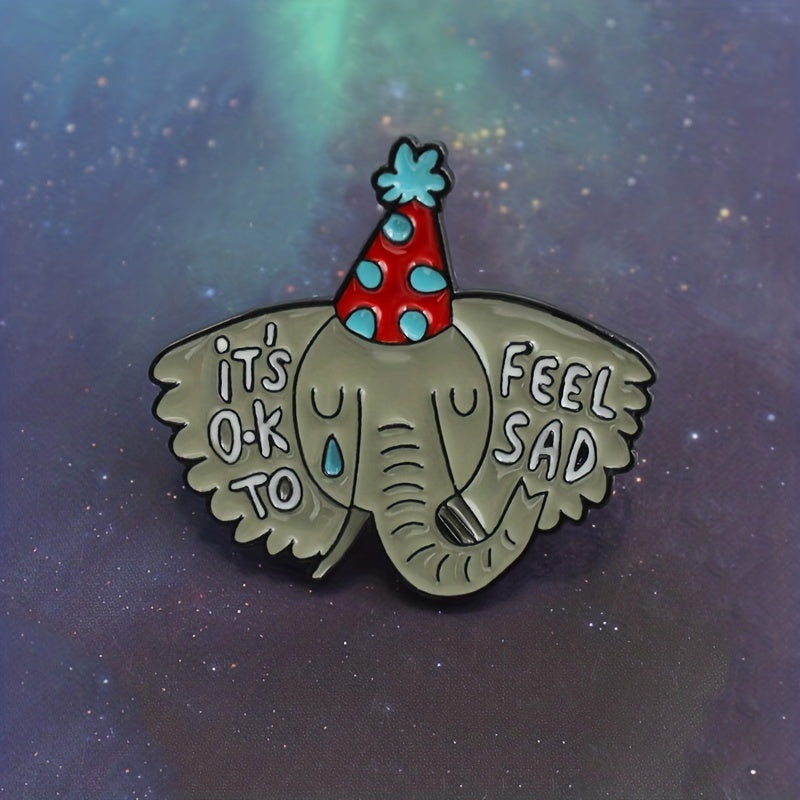 Elephant Animal Jewelry Brooch For Men