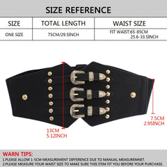 Women's Western Corset Belt Elastic Waist Belts for Dresses