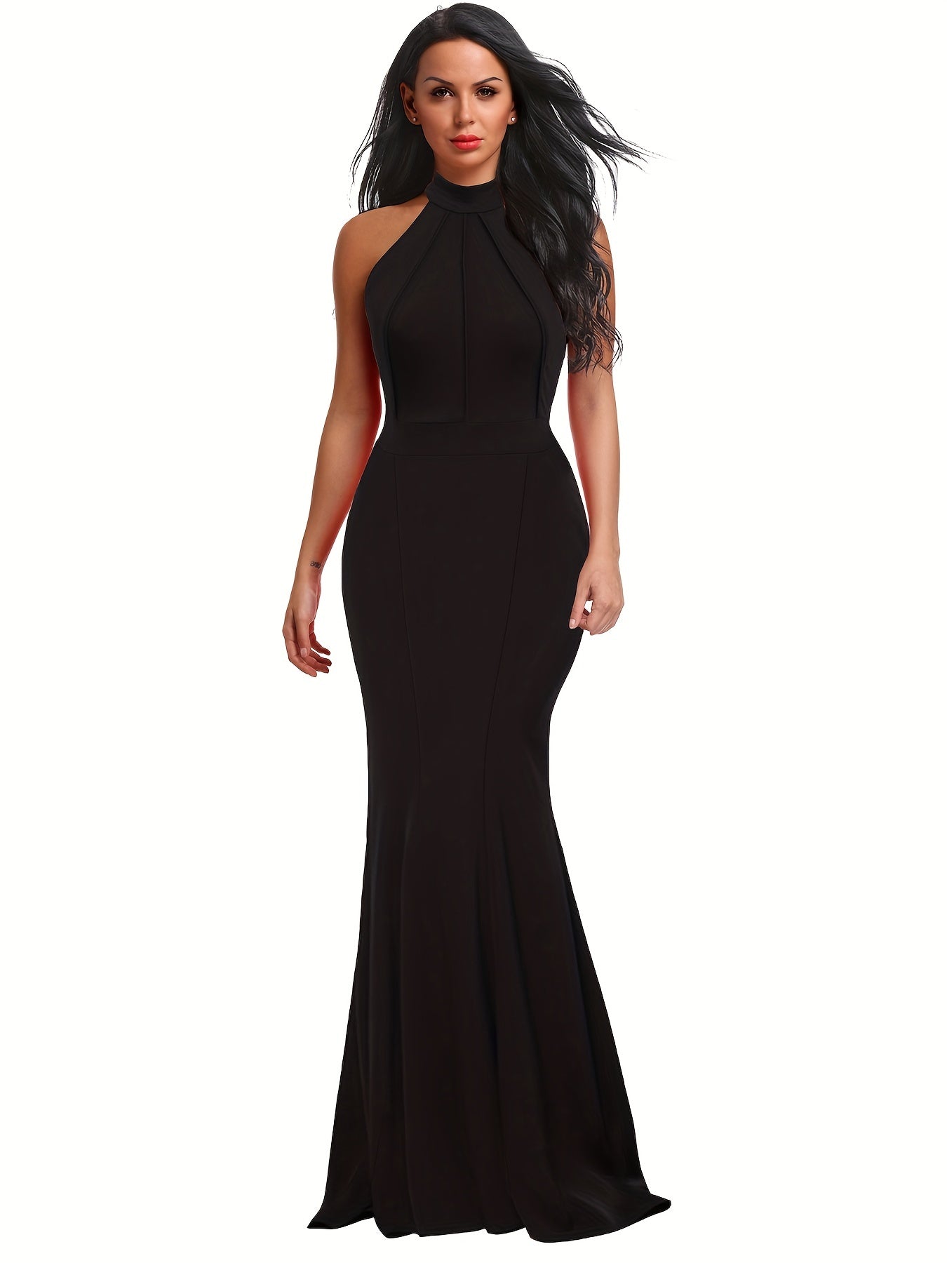 Long Mermaid Bridesmaid Dress For Winter & Fall