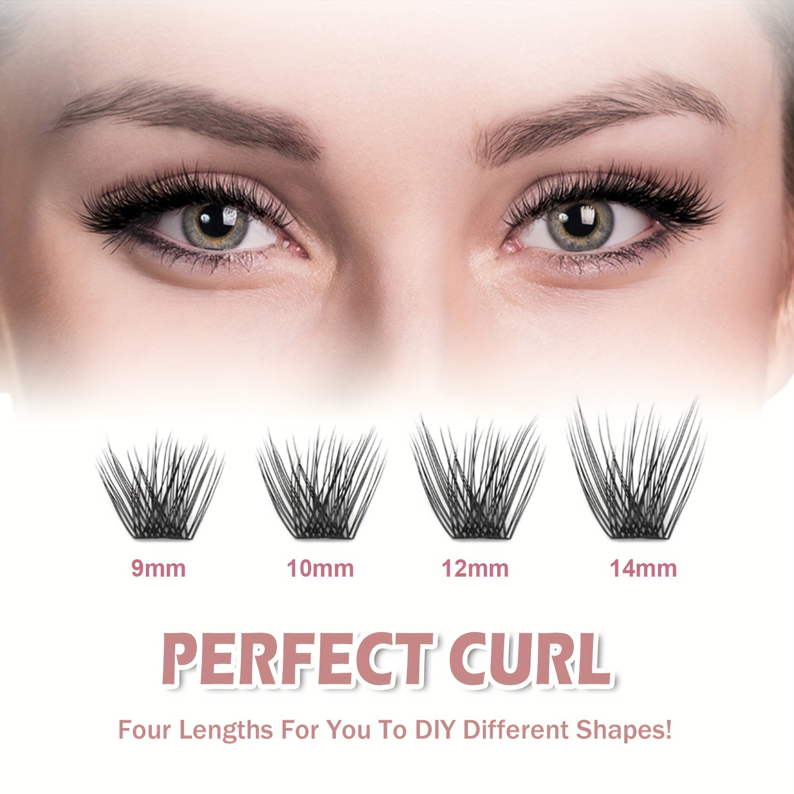36 Pcs Lash Clusters Individual Lashes 9-14mm D Curl Wispy Extension